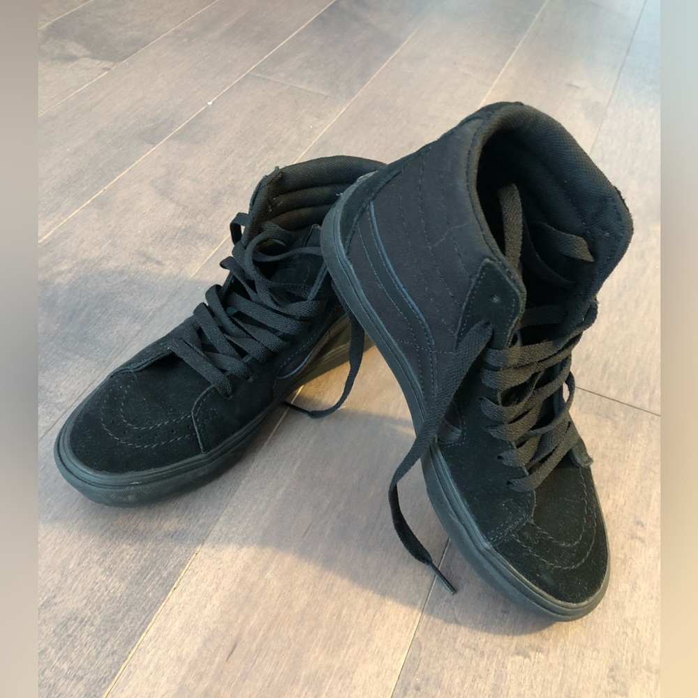 Vans black hi tops